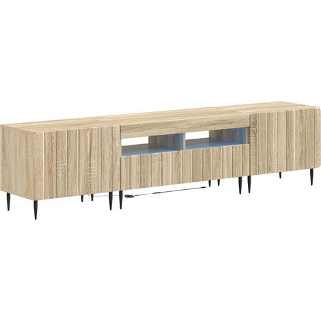 5-teiliges LED TV Schrank Sonoma-Eiche Holzwerkstoff vidaXL (1/5)