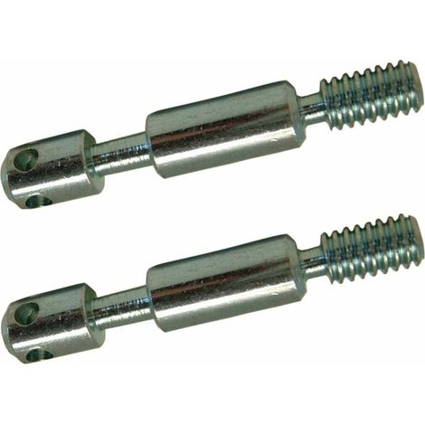 2x goujons d'assemblage de lit meuble diamètre 8mm x longueur 75mm 4 trous acier vis filetage direct (1/2)