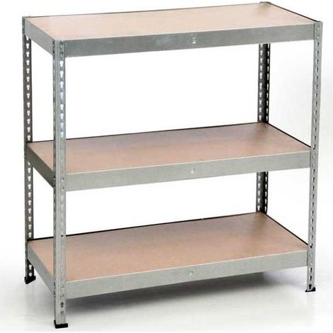Scaffale in metallo 3 ripiani cm 90x40x90h