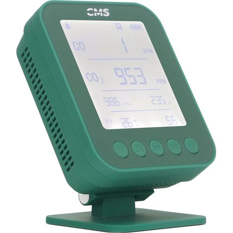 Détecteur d'altitude et de pression 6 en 1 multifonction, chargement USB, moniteur de CO2, température et humidité pour la maison, écologique (1/5)