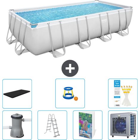 Bestway Power Steel Rechteckig - 488x244x122 cm - 8-teilig  S535 (1/4)