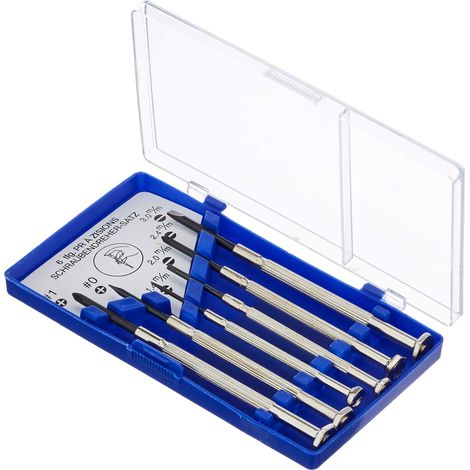 Mannesman 1134-6 - Estuche Desstornilladores Precision 4 Planos+2 Ph (1/3)