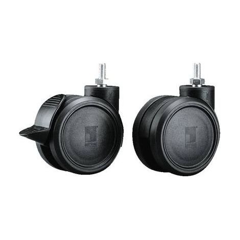 RITTAL 7495.000 RUOTE DOPPIE DIREZIONALI PLASTICA NERA 4 PZ(I) (1/2)