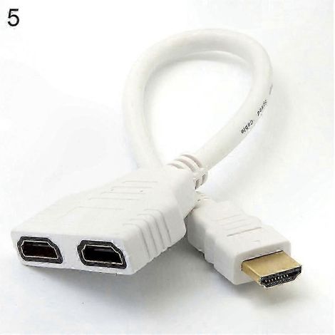 Ce câble adaptateur HDMI double femelle vers mâle est utilisé pour l'extension de la sortie vidéo et prend en charge la résolution 1080p. (1/5)