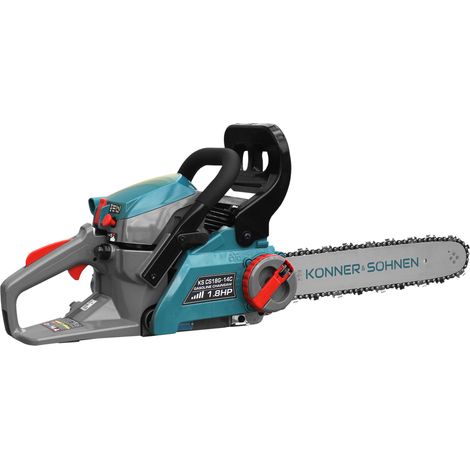 Motosierra de gasolina Könner & Söhnen KS CS18G-14C, 1,8 CV, espada de 35 cm, motor fiable, ideal para podar y talar, estructura robusta (1/5)