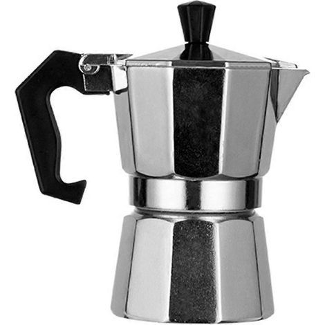 Italienische Kaffeemaschine aus Aluminium, Espressomaschine, Kaffeemaschine für Zuhause, kleine achteckige Kaffeemaschine fürs Büro. (1/5)