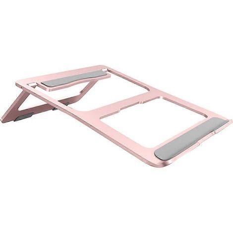 Verstellbarer und faltbarer Laptopständer aus Aluminium, geeignet für PCs, Notebooks und Laptops.