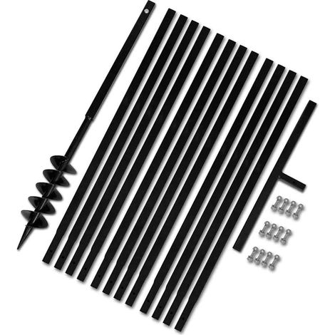 Handschaufel und manuelle Erdbohrer 100 mm mit Verlängerung für Erdbohrer 13 m