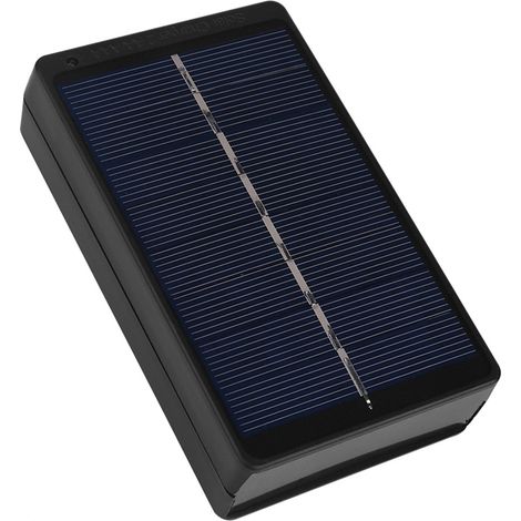 Panneau Solaire Portable 1W 4V pour Chargeur de Piles AA/AAA - Noir (1/5)