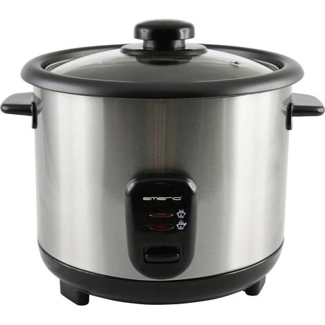 Cuiseur à riz professionnel 1,5 L – 500 W – Couvercle en verre – Fonction maintien au chaud – Revêtement antiadhésif – Emerio