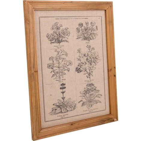 Cuadro de madera y tela impresa 33x43x1,8 (1/5)