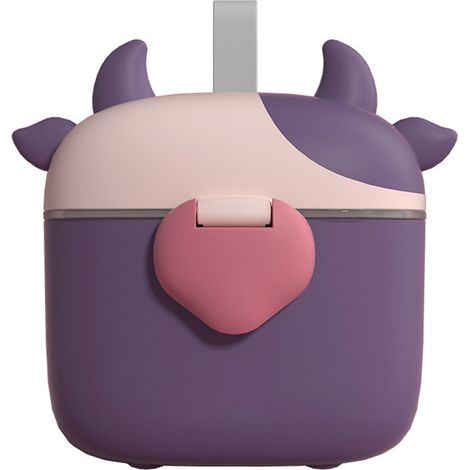 Distributeur De Poudre Pour Bébé - Contenant De Stockage Portable Avec Cuillère Et Niveau - Pour Préparation De Lait En Poudre Fruits Et Collations - 1 Pièce (1/5)