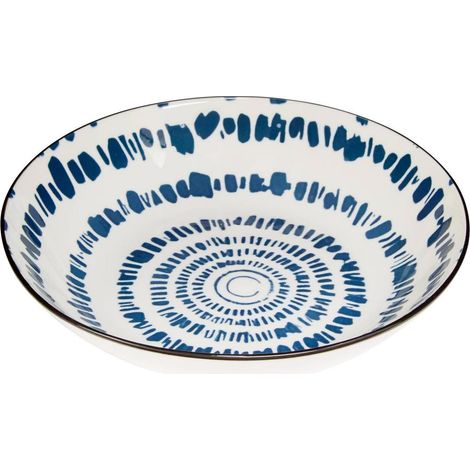 Lot de 6 Assiettes Creuses "Umami Rayon" 20cm Bleu
