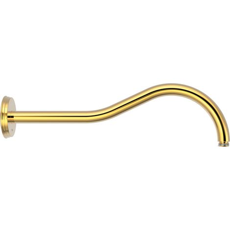 TRES 29933701OR COMPLEMENTOS DE DUCHA Brazo A Pared Color Oro 24K - ref: 29933701OR (1/2)