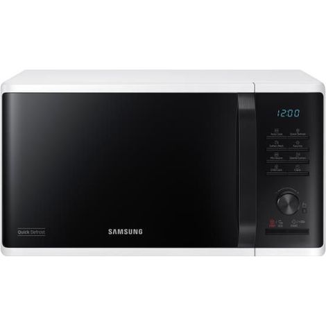 Mikrowelle 23 l - 800 W - Elektronik - Schnelles Auftauen - Keramikemail - Gebogenes Design - Weiß (1/5)