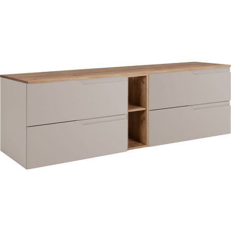 Waschtischunterschrank 180 cm - Kashmir - Modernes Design - 4 praktische Schubladen