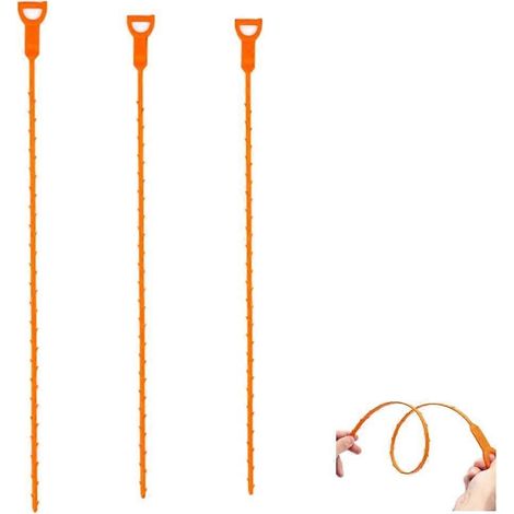 Déboucheur de canalisations en spirale 64 cm (25 pouces) pour cheveux pour éviers et douches (1/5)