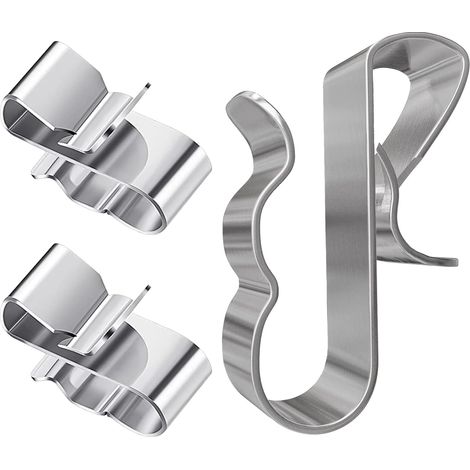 50 clip in acciaio inox per cavi di rimorchio, per pannelli solari e telaio del rimorchio. Staffe di montaggio per pannelli solari. - AquaForge (1/4)