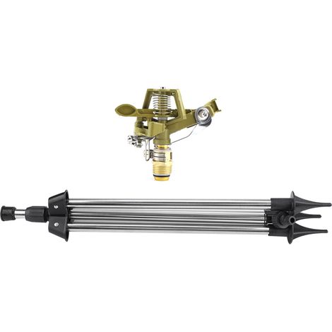Arroseur de pelouse en acier inoxydable avec insert en zinc, pulvérisateur d'eau pour jardin et gazon, jeu de 2, usage extérieur (1/5)