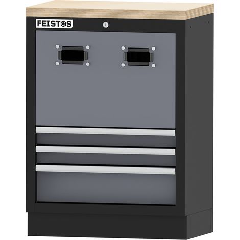 FEISTOS Garagenschrank Druckluftschlauch + Platte