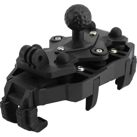 Decdeal 1in à balle de moto montée téléphonique à verrouillage rapide Absorption de choc antidérapant 360 degrés Porte-cellule rotative pour VTT UTV Bike Scooter Golf Chariot