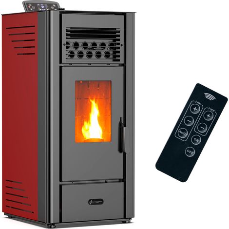 Stufa a pellet Anita 11,6 kW Bordeaux Sannover