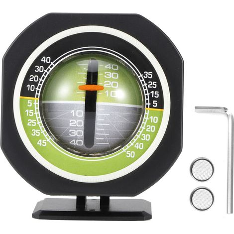 Car Inclinometer, ABS PMMA Slope Gauge with Accessories, METTERIEUX FOR NIGHTTIME (1/5)