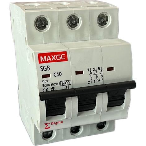 Dispositif de protection électrique 3P 25A : sécurisez votre installation avec cet interrupteur à trois pôles. Idéal pour les circuits à courant élevé, assure la sécurité dans votre maison ou votre