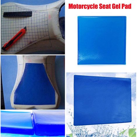 Coussin de selle de moto d'été en gel, tapis d'absorption des chocs, coussin souple (1/2)
