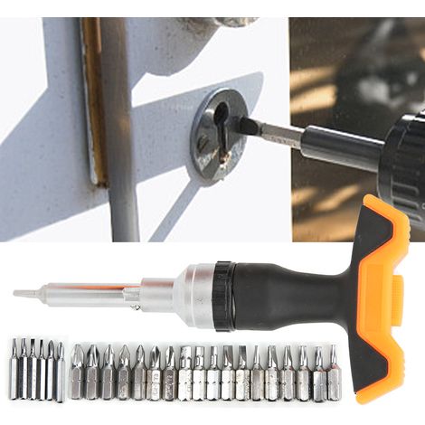 26-teiliges Ratschenschraubendreher-Set 2 in 1, hochpräzises Handwerkzeug aus Chrom-Vanadium-Stahl (1/5)