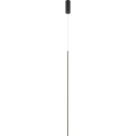 Hängelampe LED Aluminium D: 1,7 cm rund H: max. 415 cm Schwarz mit Farbwechsel 3000-4000 K 750 lm (1/5)