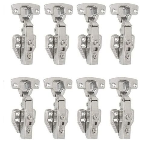 Charnière à fermeture amortie 110° – Ø 35 mm – Épaisseur de porte 16-20 mm – Lot de 8 unités (1/5)