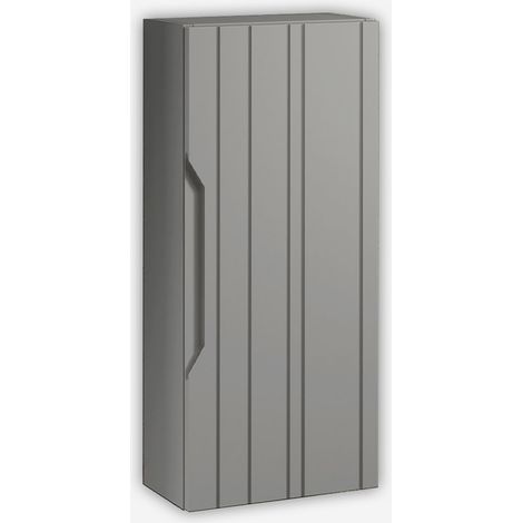 Pensile bagno sospeso reversibile con anta soft close Solmira - Grigio