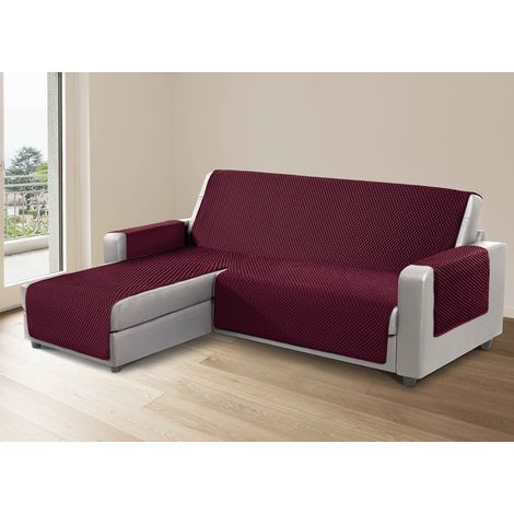 Copridivano Per Divani Con Penisola Lato Destro Modello Sphere Bordeaux, misura190 cmcoloreBordeaux (1/4)