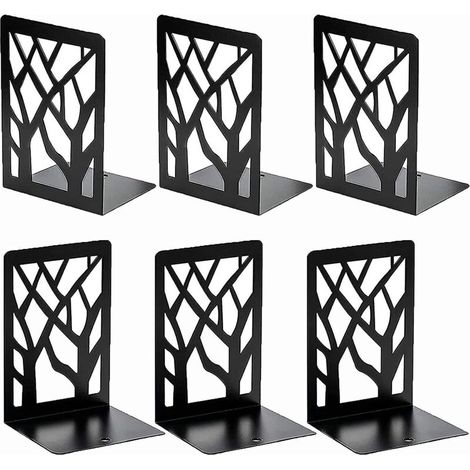 Set mit 6 Buchstützen aus Metall, 17 x 12 cm (1/5)