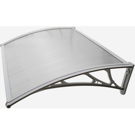 Werka Pro – Marquise blanche 80x100cm – Polycarbonate – Pour usage extérieur – Couleur blanche – Résistante aux intempéries