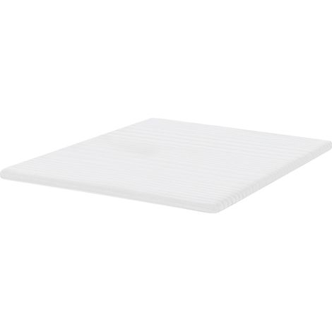 Cubrecolchón de espuma viscoelástica 160 x 200 cm blanco Dazzle (1/5)