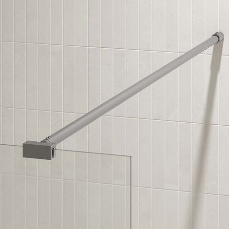 Barra de Fijación Cromada Recortable para Mampara de Ducha - Longitud 100cm