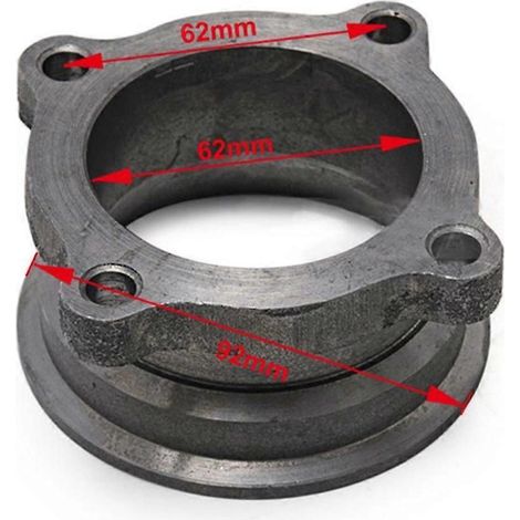 Adaptateur de collecteur d'échappement turbocompressé de 2,5 à 3 pouces, kit de conversion à 4 boulons, bride en fonte (1/4)