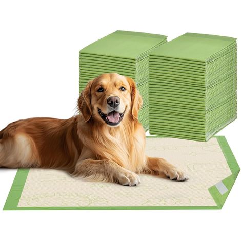 Tapis de Dressage pour Chien Super Absorbant 90x60cm Alèse Jetable pour Chiots et Animaux Domestiques avec Bandes Adhésives (1/5)