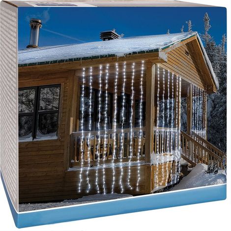 BigBuy LED Vorhang Lichteffekt Cascade 320 LEDs 1 x 2 m (1/5)