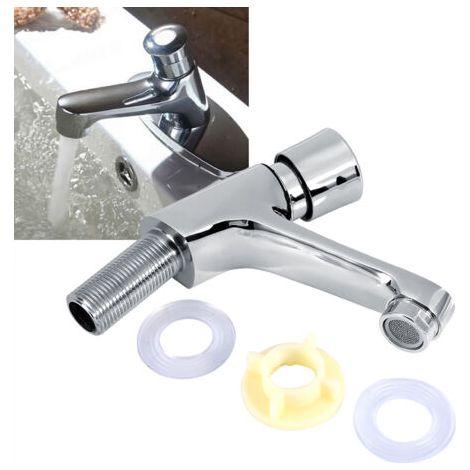 QORVA-Ktchen public salle de bains chromé fermeture automatique économie d'eau délai bassin évier robinet robinet filetage femelle G1/2