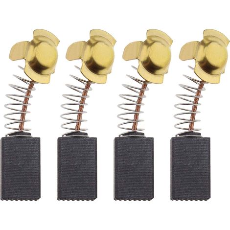 2 paires Balais de Charbon Moteur Rechange de Perceuse Filaire compatible avec TTB653SDS 1500w SDS Plus, 6x10x16mm (1/5)