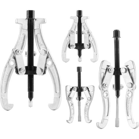 Kit de Extracteurs de Roulements 4 PCS avec Extracteurs à 2 et 3 Jaws pour Démontage de Poulies et Volants 762 à 2032 mm (1/5)