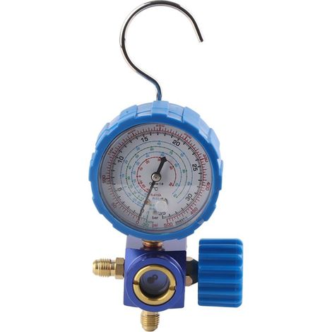 Manomètre pour climatisation avec jauge miroir et valve 500psi 35kgf/cm² (1/5)
