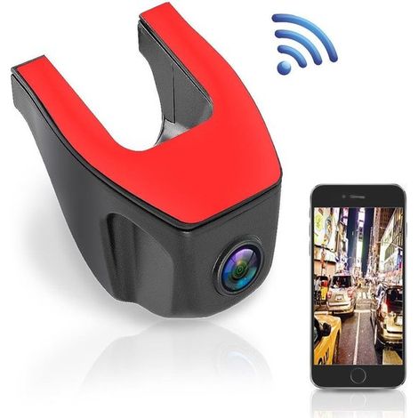 Autokamera mit G-Sensor Full-HD-Kamera mit 170 Weitwinkel SD-Kartenunterstützung Bewegungserkennung kompatibel mit Android USB Parküberwachung schwarz (1/5)
