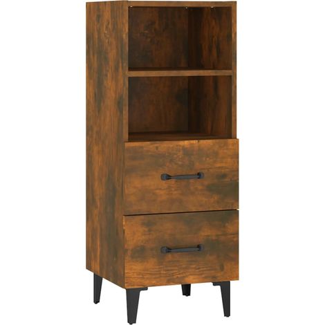 Credenza buffet cassettiera mobile contenitore organizer cucina soggiorno soggiorno 34,5 x 34 x 90 cm derivati del legno marrone 020030904