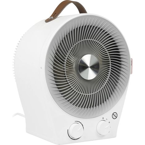 Ventilateur 2 en 1 froid + chaud, en plastique blanc, 2000 W, 220 V - MONO (1/5)