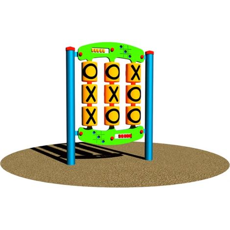 Pannello Sensoriale Tris 294 Giochipark acciaio PEHD EN 1176 &Oslash89mm 3-8 anni