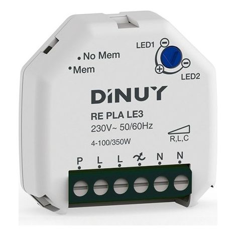 Regulador para bombillas Led con bornas RE PLA LE3 de Dinuy (1/3)